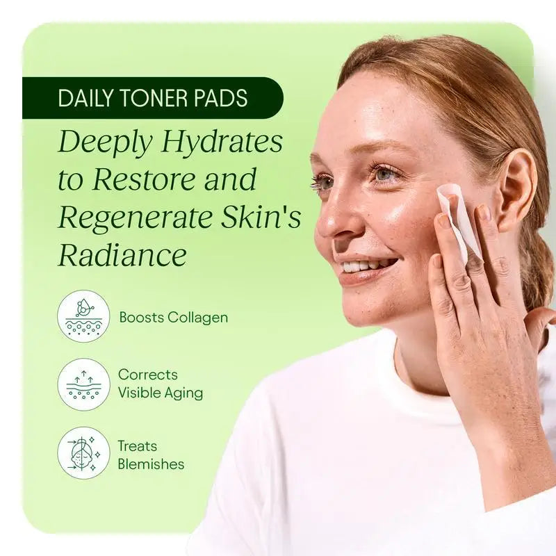New 100pcs  Korean Skincare Product Anti-aging,dark Spot and Wrinkle Minimizing Toner Pad,]centella,asiatica and Niacinamide